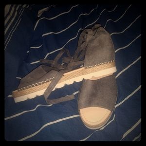 New Womens Ankle Strap Sandals Espadrilles Sz 11